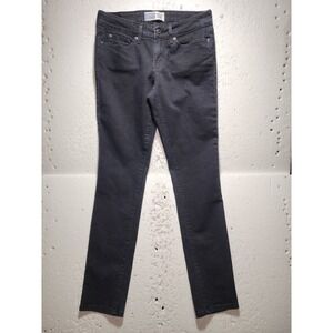 Levis Signature Pants Womens Size 4M Black Skinny Jeans Denim Relaxed